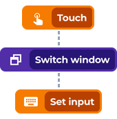 Touch, Switch window, Set value
